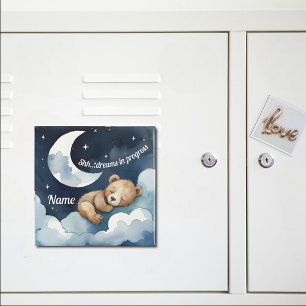 Shh... Dreams in Progress Sleeping Bear Magnet