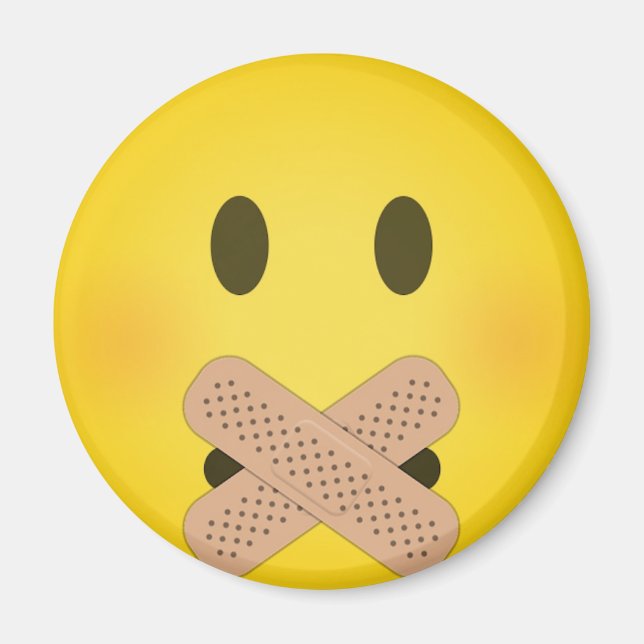 Shh emoji magnet (Front)