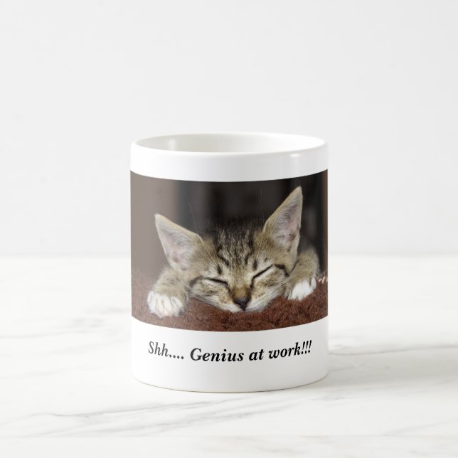 Shh.... Genius at work!!! Coffee Mug (Center)