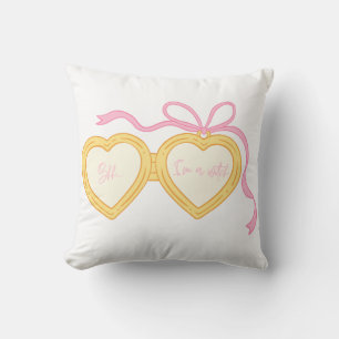 Shh… I’m a Witch Locket Design Cute Pink Magical Cushion