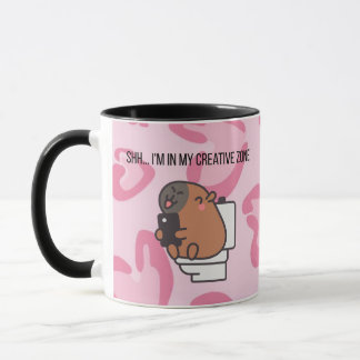Shh… I’m in My Creative Zone | Funny Capybara Coff Mug