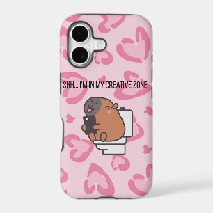 Shh… I’m in My Creative Zone Funny Capybara iPho