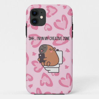 Shh… I’m in My Creative Zone | Funny Capybara iPho Case-Mate iPhone Case