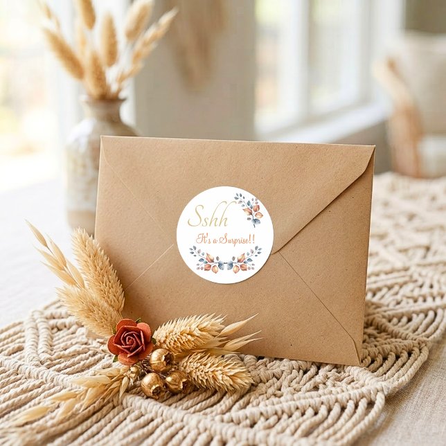 Shh! It's a Surprise Boho Autumn Envelope Seals (Creator Uploaded)