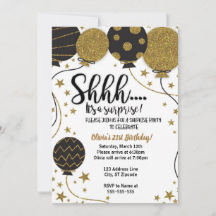 Shh.. It's a Surprise Party Invitation