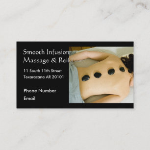 Shh Massage in Progress, Hot stone massage Appointment Card