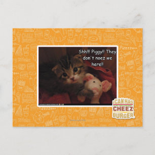 Shh!!! Piggy!! Postcard