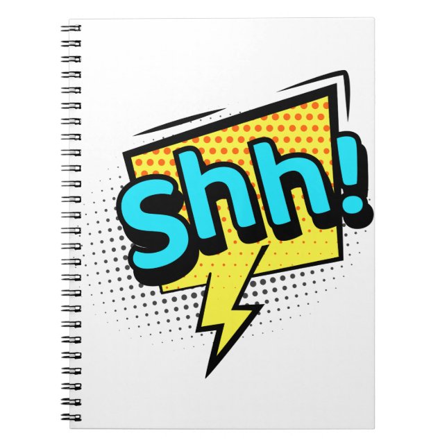 Shh silent funny quote notebook (Front)