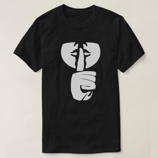 SHH T-Shirt Black (Design Front)