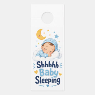 Shhh Baby Sleeping Large doorhanger