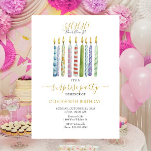 SHHH! Don't Blow It! Birthday  Invitation