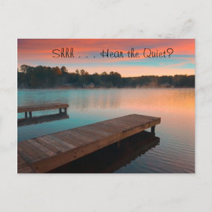 Shhh Hear the Quiet Lake Card