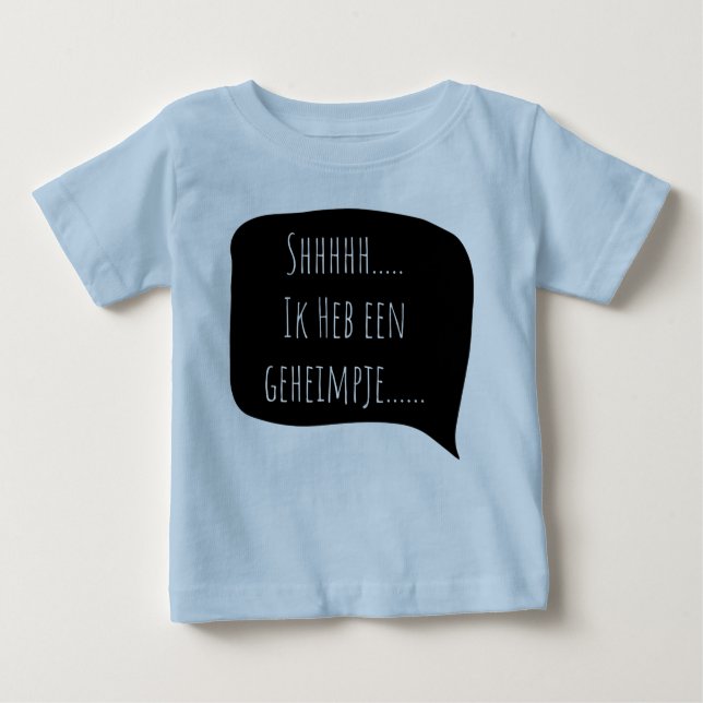 shhh...Ik heb een geheimpje..grote broer Baby T-Shirt (Front)