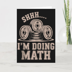 Shhh Im Doing Math Funny Christian Gym Workout Jes Card