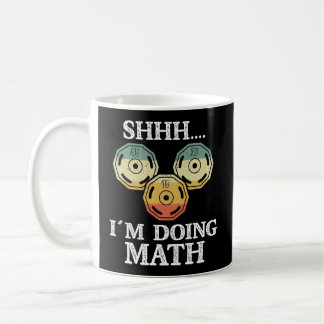 Shhh I'M Doing Math Funny Weight Lifting Workout T Coffee Mug