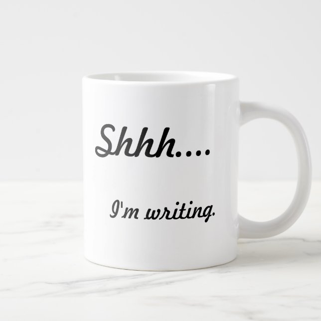 Shhh... I'm Writing Mug (Right)