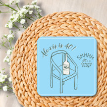 Shhh It’s a Surprise Birthday Party Pale Blue