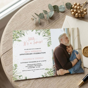 Shhh It's a surprise 50th Wedding Anniversary Invitation