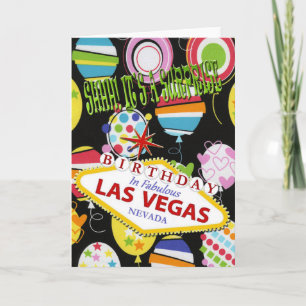 SHHH! IT'S A SURPRISE BIRTHDAY IN LAS VEGAS CARD