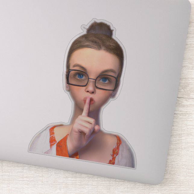 Shhh! Librarian on Duty Sticker | Adorable Gift (Detail)