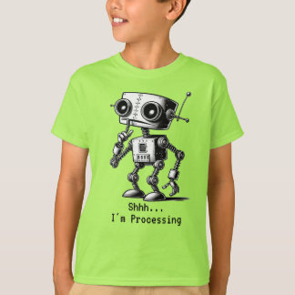 Shhh Robot – Shhh… I’m Processing T-Shirt