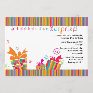 Shhh...Surprise Party Invitation