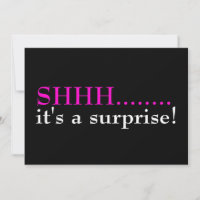 Shhh Surprise Seventieth Birthday Party Invitatio