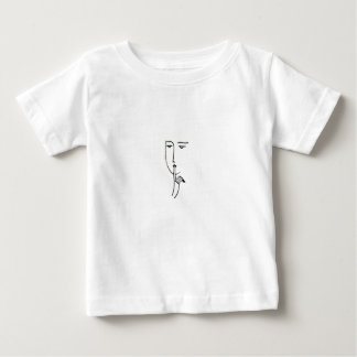 Shhhh face on baby T shirt