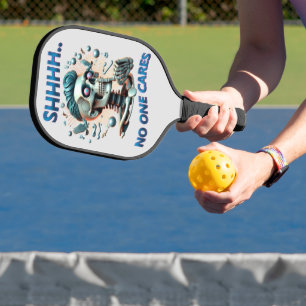 SHHHH... No One Cares Skull Reaper Pickleball Paddle