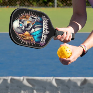 SHHHH... No One Cares The Dapper Skeletons Pickleball Paddle
