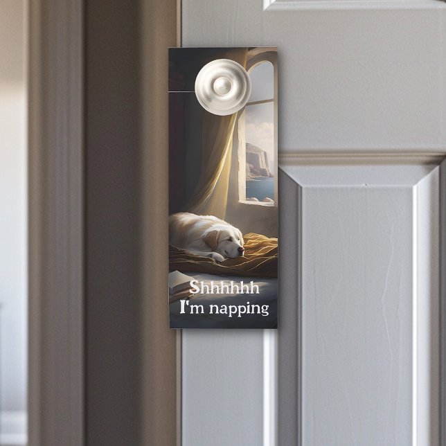 Shhhhh, I'm Napping Door Hanger (Creator Uploaded)