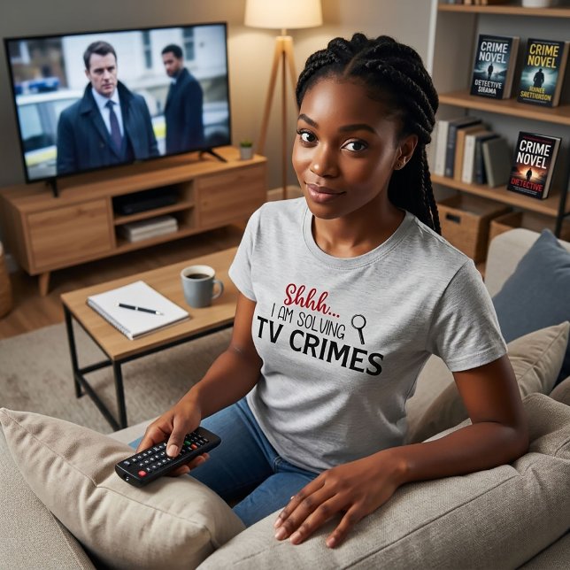 Shhtt.. I'm Solving TV Crimes True Crime T-Shirt (Creator Uploaded)