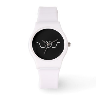 Shi Kana Shrug Emoticon ¯\_㋛_/¯ Japanese Kaomoji Watch