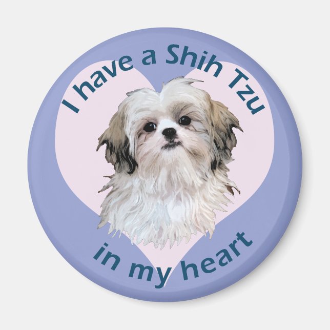 Shi Tzu in My heart Magnet (Front)