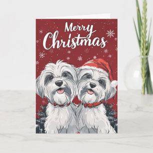 Shi Tzu Merry Christmas Personalised Holiday Card