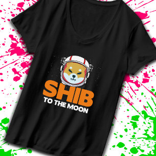 Shib Token Shiba Inu Crypto Meme Coin Moon Dog T-Shirt