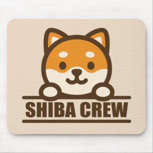 SHIBA CREW - Team Shiba Inu Design Mouse Pad