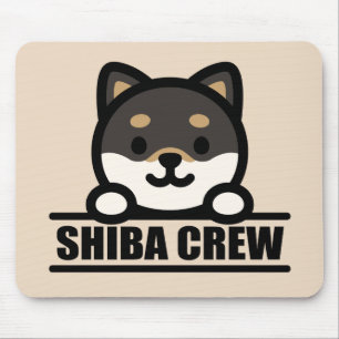 SHIBA CREW - Team Shiba Inu Design Mouse Pad