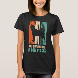 Shiba Dog I've Got Friends In Low Places Dog T-Shirt