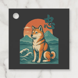 Shiba Dreams at Dusk Favour Tags