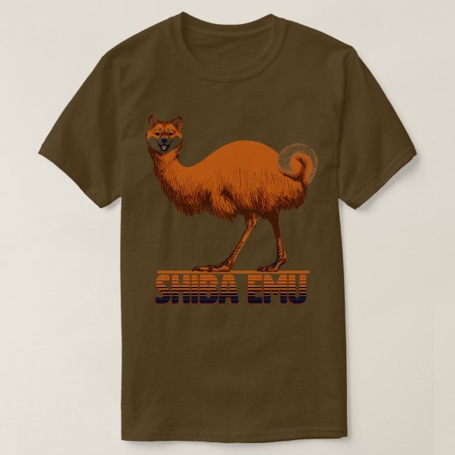 Shiba Emu T-Shirt (Design Front)
