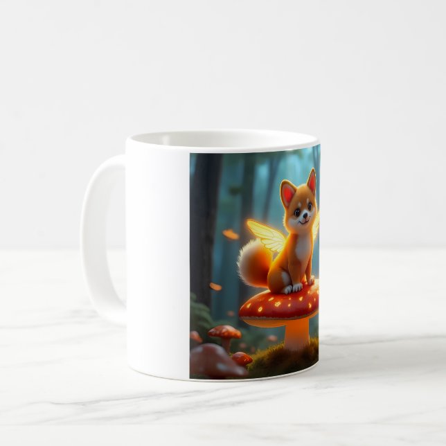 Shiba fairy adventure coffee mug (Front Left)