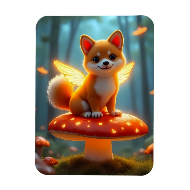 Shiba fairy adventure magnet (Vertical)