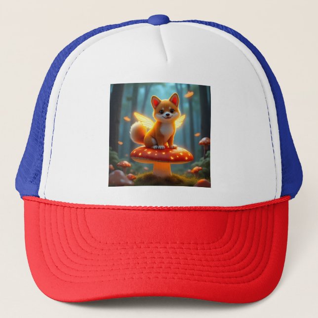 Shiba fairy adventure trucker hat (Front)