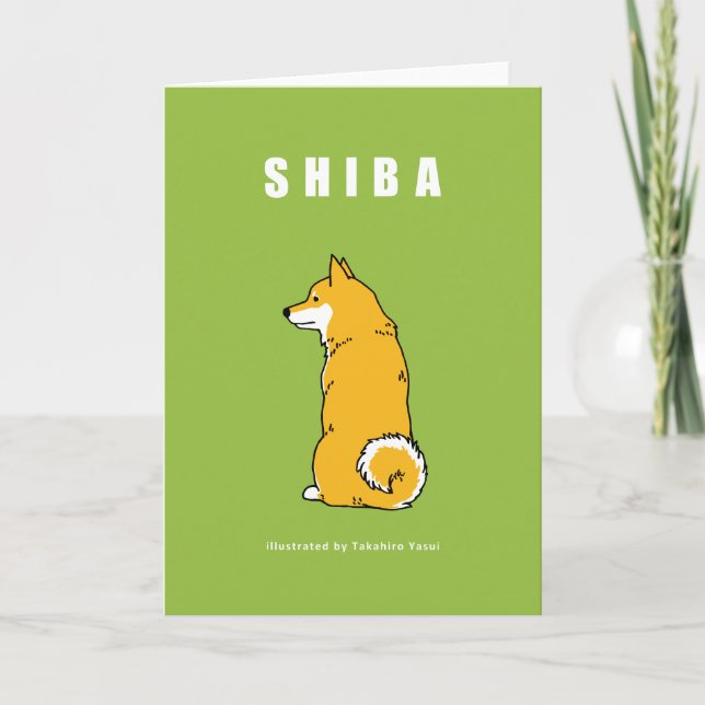Shiba Greeting Card (Front)