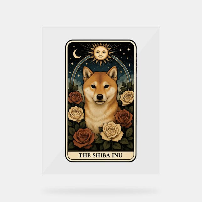 Shiba Inu Acrylic Sign (Front)