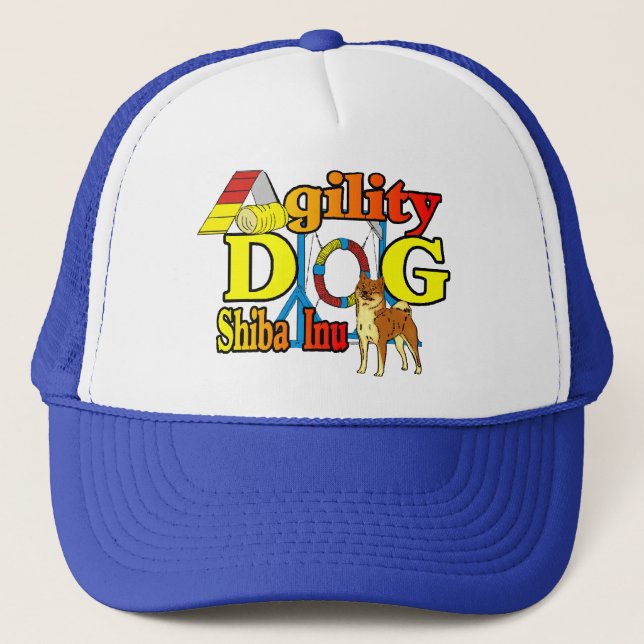 Shiba Inu Agility Trucker Hat (Front)