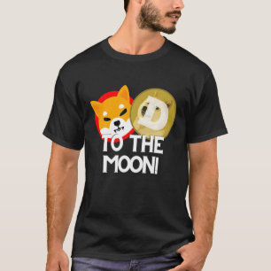 Shiba Inu And Dogecoin To The Moon T-Shirt