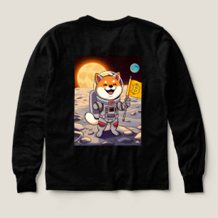 Shiba Inu Astronaut Bitcoin T-Shirt Retro Space