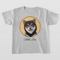 Shiba Inu (Black and Tan) Painting - Dog Art